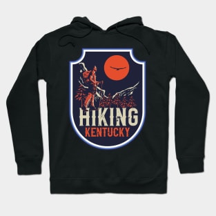 Hiking adventure wild retro exploring Kentucky Hoodie